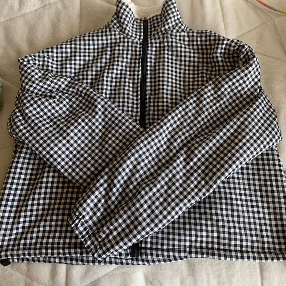 ZAFUL plaid fuzzy jacket